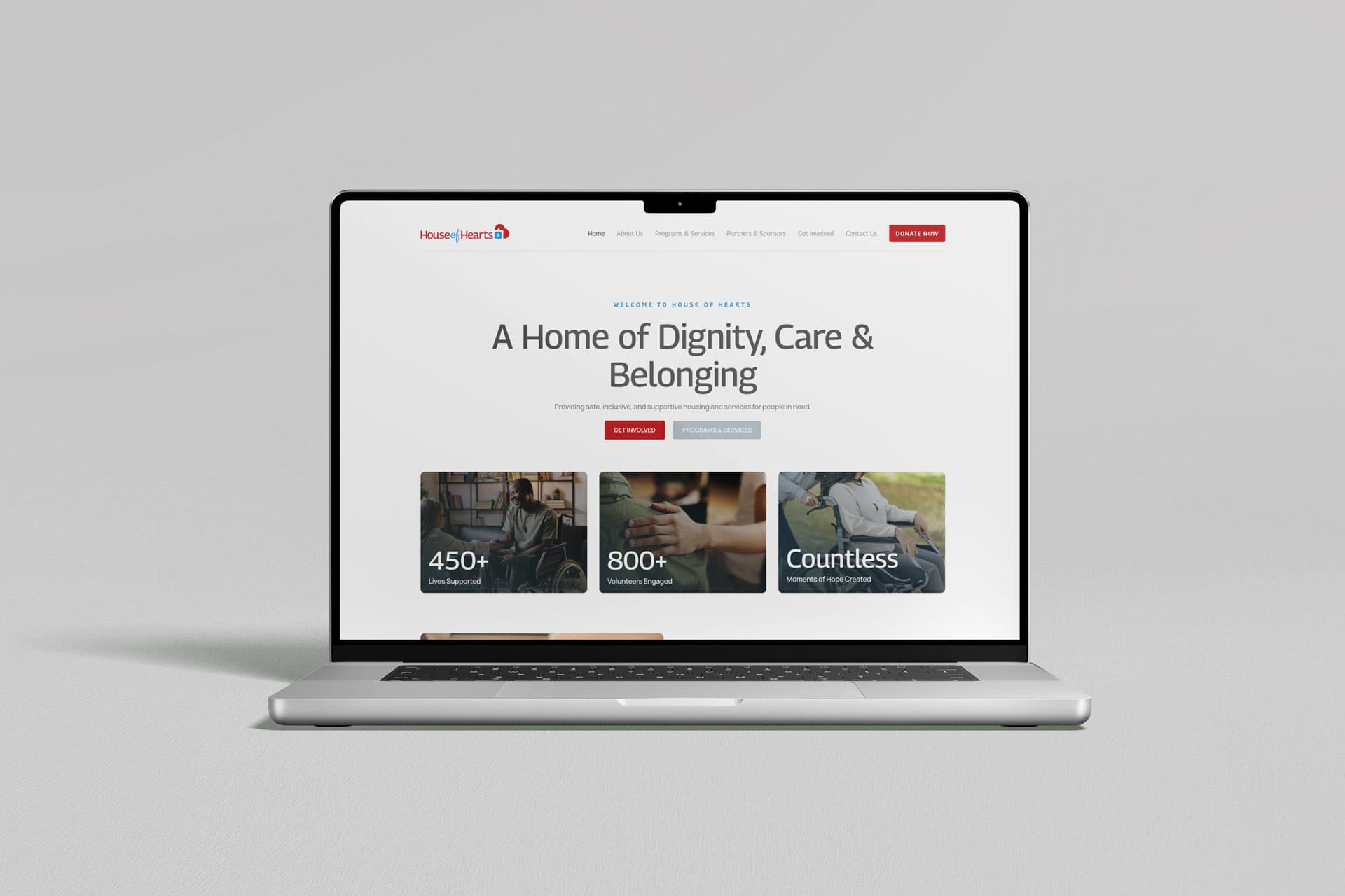 Site institucional com doações online para ONG
